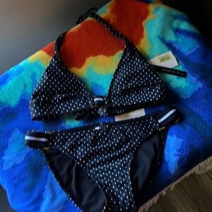 Radio Fiji Polka dot bikini large top med bottom. From my bikini vault !